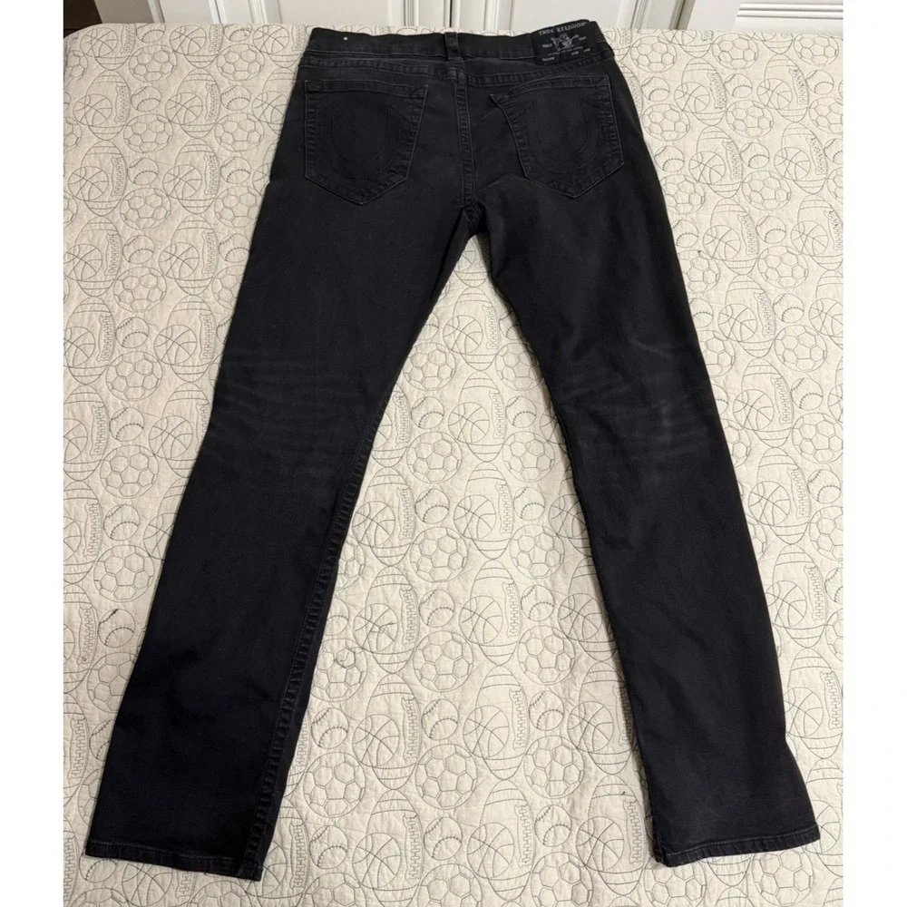 True Religion Ricky Mens Denim Black Jeans Tag Size 34